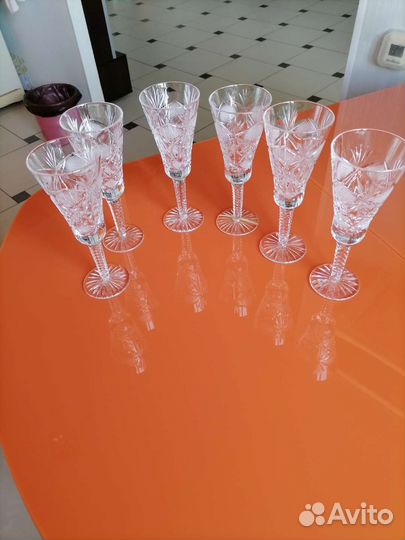 Фужеры хрустальные СССР