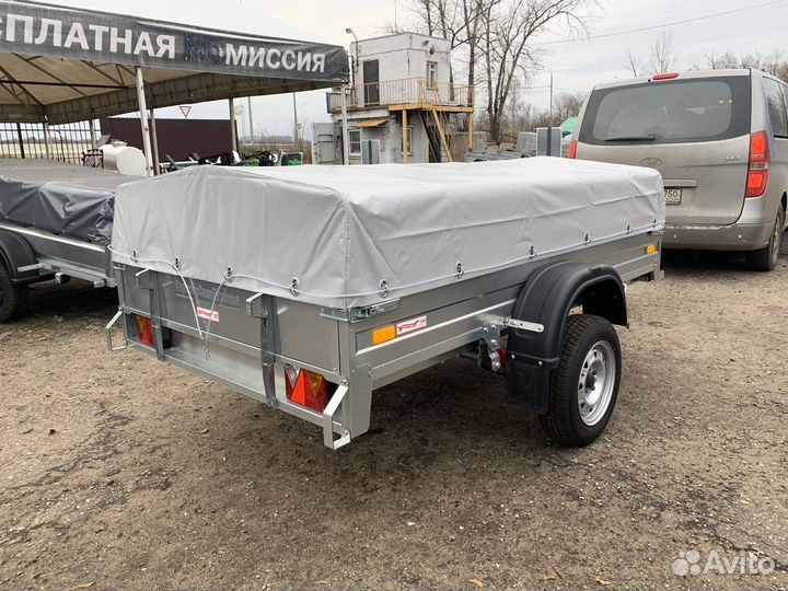 Прицеп сст 7132-06-Ш (Тент и Дуги 0.6)