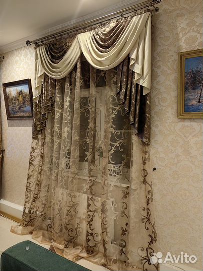 Тюль + ламбрекен