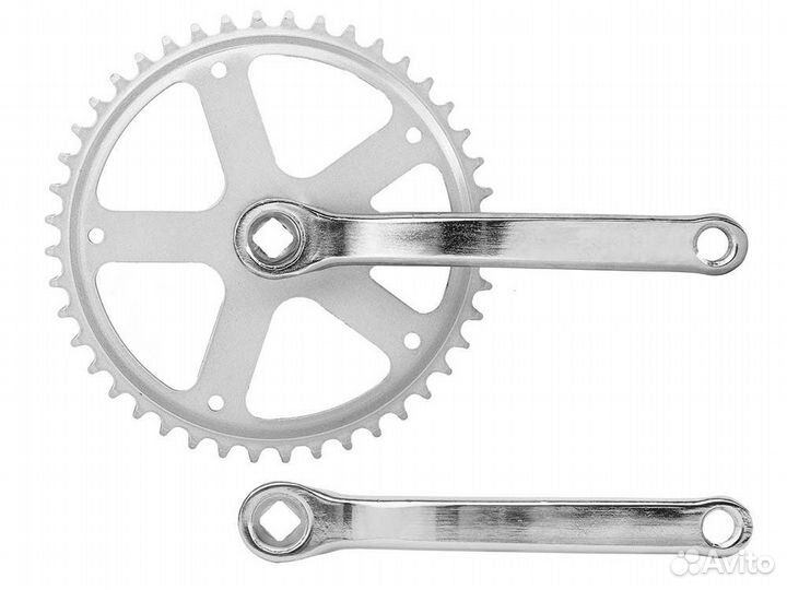 Шатуны для велосипеда стальные квадрат 170мм, 44T