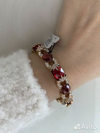 Новые серьги и браслет Anne Klein красные ориг