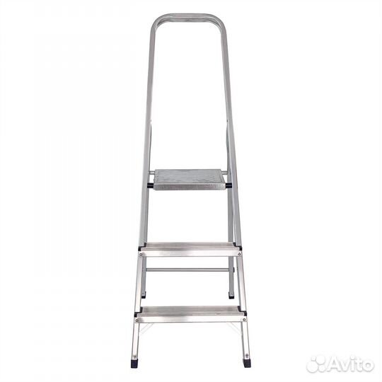 Стремянка усиленная, 3 ступени, алюминиевая, Росси