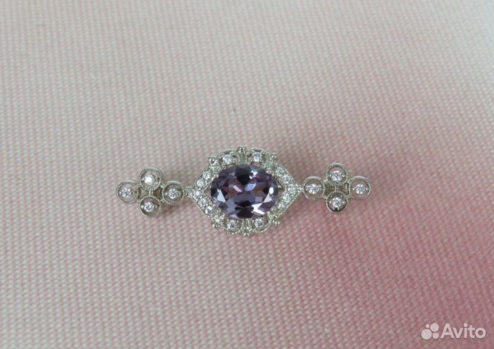 Брошь Австрийский кристалл Винтаж США