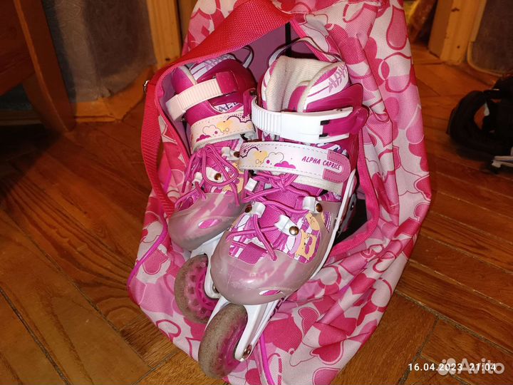 Роликовые коньки детские раздвижные