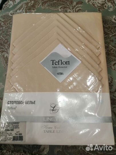 Белье столовое Teflon скатерть + 6 салфеток
