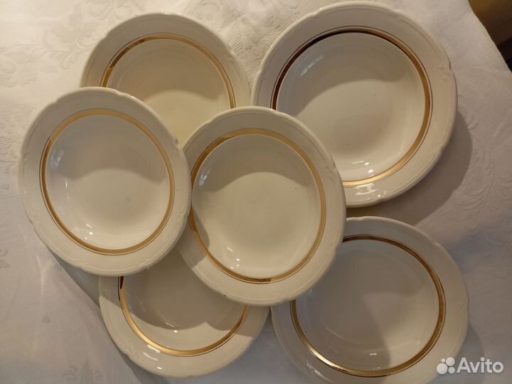 Тарелки глубокие 6 штук