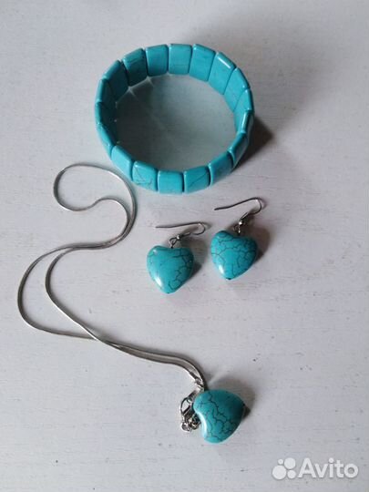 Серьги, браслет, кулон Новые