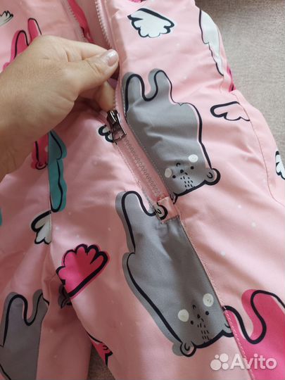 Зимний комбинезон для девочки 74-80