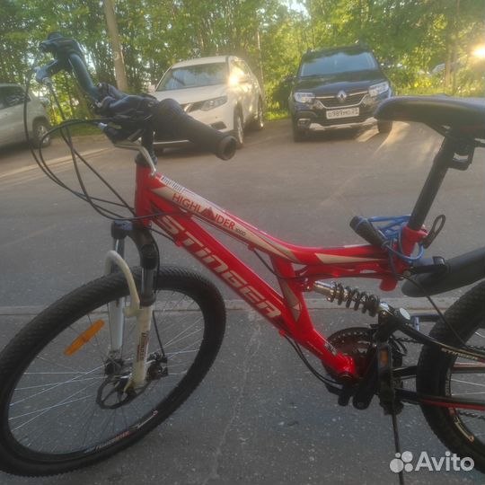 Велосипед двухподвес stinger highlander 100D