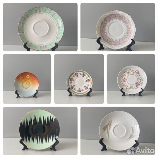 Винтажные блюдца ГДР и СССР