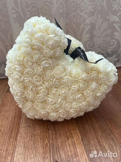 Мишка из роз 40 см