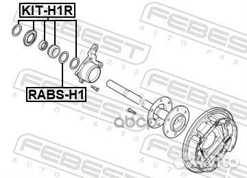 Кольцо ABS Hyundai H1 2.5 04-07 rabsh1 Febest