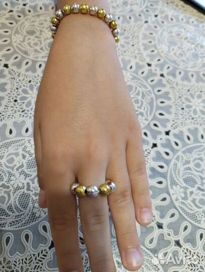 Бусы, браслеты и кольца детские(ручная работа)