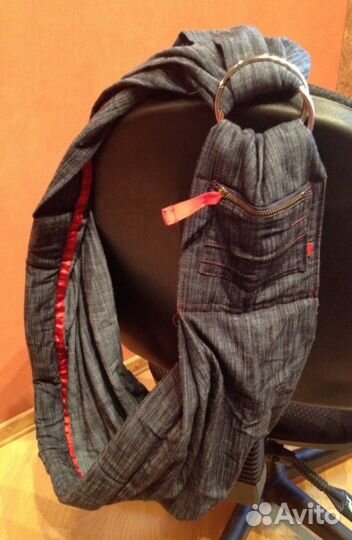 Слинг джинсовый на кольцах Active Jeans 0+