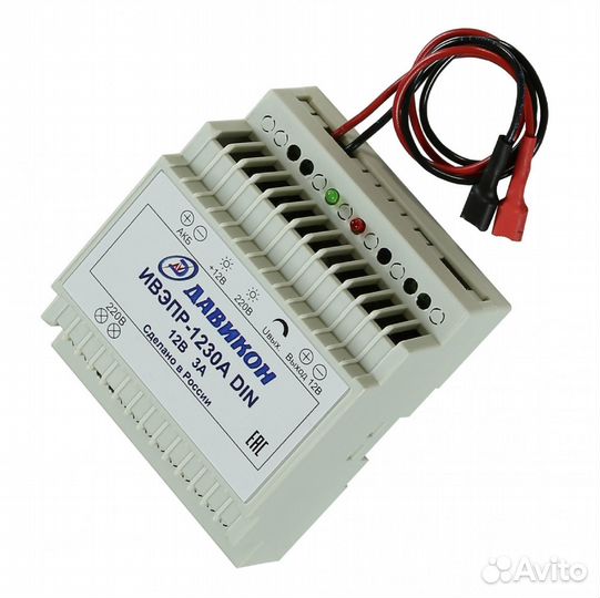 Ивэпр-1230A-DIN (ббп-30А-DIN) U 11,5 - 14B; Размер