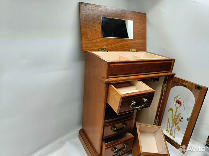 Шкатулка комод настольный для украшений винтаж