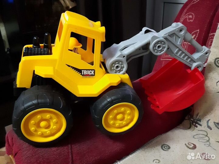 Экскаватор игрушка большой(500)синий(200)