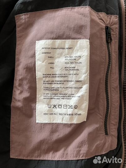 Пуховик Stussy Ripstop Down Puffer Rose (оригинал)