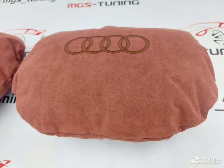 Подушки для подголовника Audi 30*22 см замша Ауди
