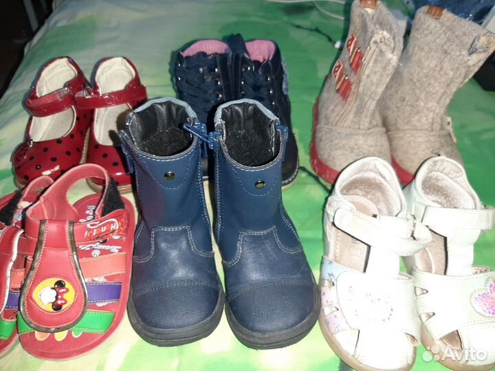 Обувь пакетом+шапка-варежки