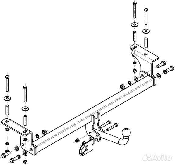 Фаркоп для Nissan Qashqai 2007-2014