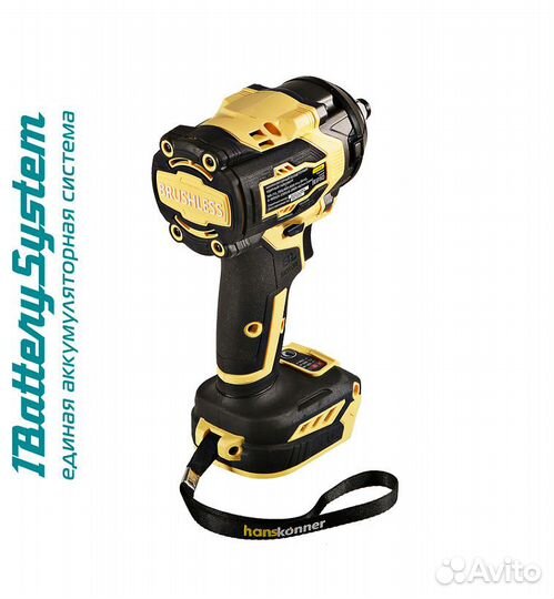 Аккумуляторный гайковерт Hanskonner HCD20600BL