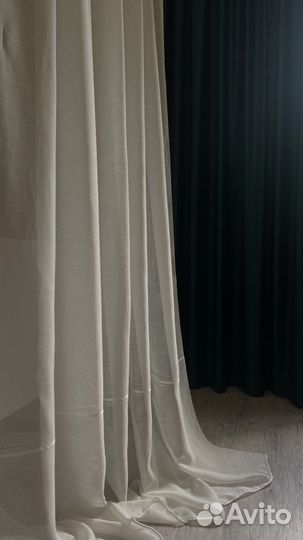 Шторы льняные