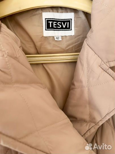 Новое демисезонное стеганное пальто