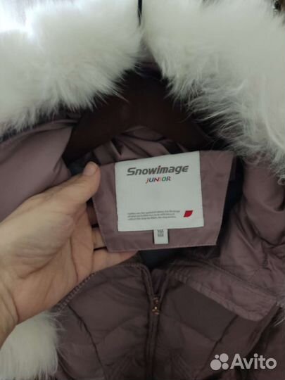 Зимний пуховик длинный, на девочку, рост 152-164