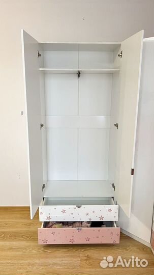 Детский угловой шкаф для девочек