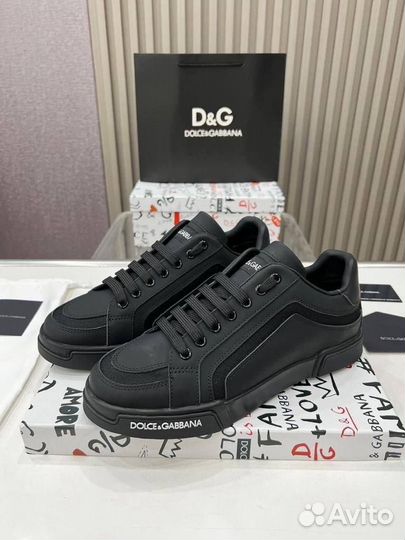 Кеды мужские кожаные Dolce Gabbana D&G 39-45