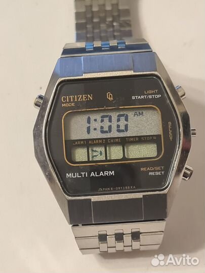 Часы Citizen (Р79) 4-097386 Multi-Alarm, 70-е, нер