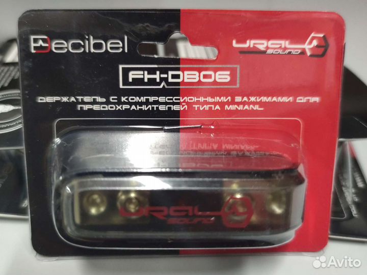 Держатель с зажимами для предохранителя mini-ANL