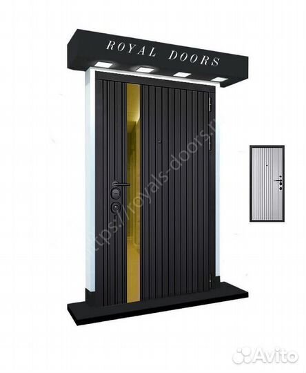 Современная металлическая дверь с терморазрывом