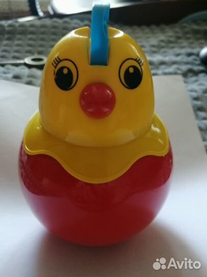 Цыплёнок. Неваляшка.петушок.высота 14 см.ссср