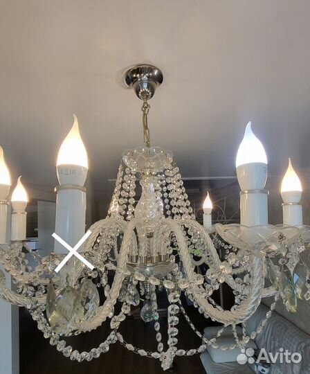 Люстра artglass (Чехия, хрусталь)