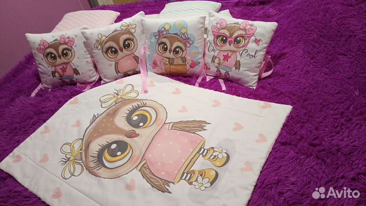 Бортики в детскую кроватку новые