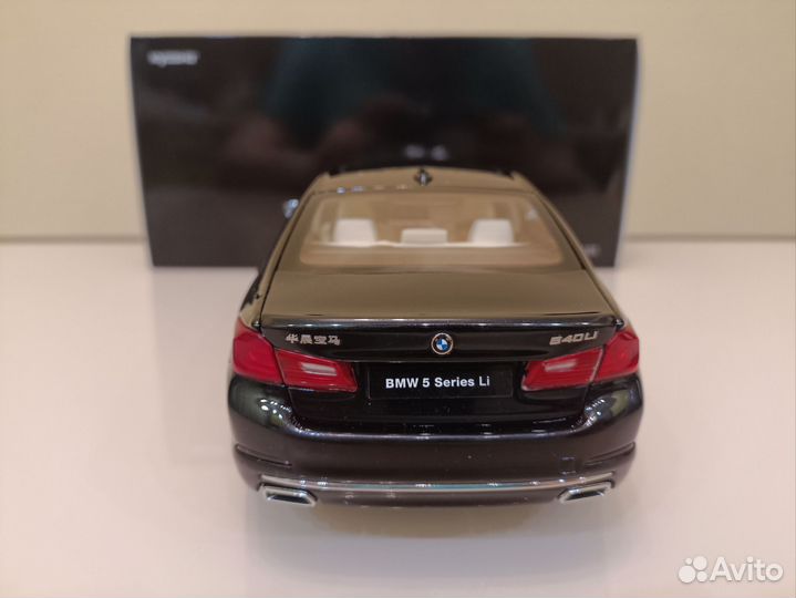 BMW 540Li G38 2017 Черный 1:18