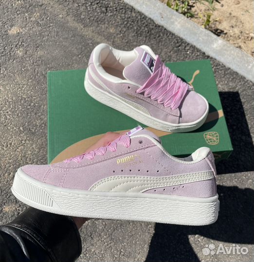 Кроссовки puma Suede XL розовые