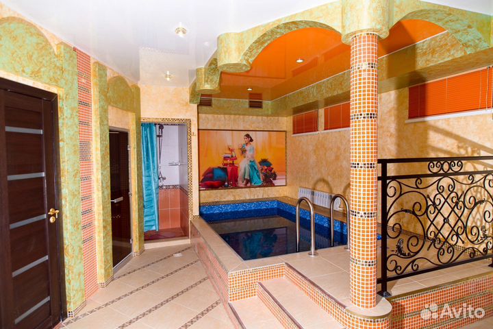 Баня сауна с бассейном