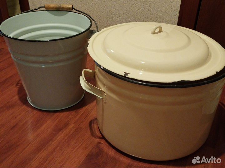 Кастрюля, ведро эмалированная