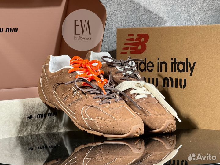 Кроссовки New Balance X Miu Miu 530 SL Brown