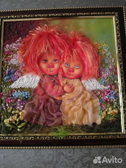 Вышивка лентами картины