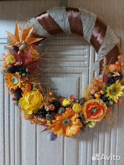 Интерьерное украшение Венок Осенний