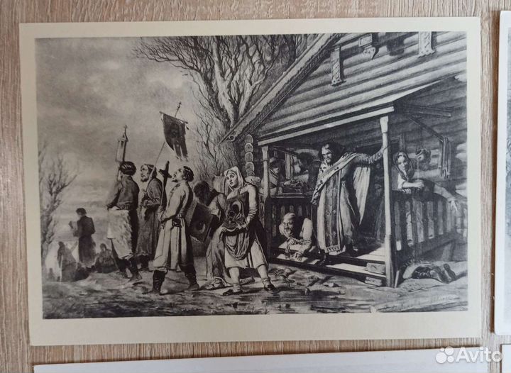 Русская жизнь в графике, 19 открыток