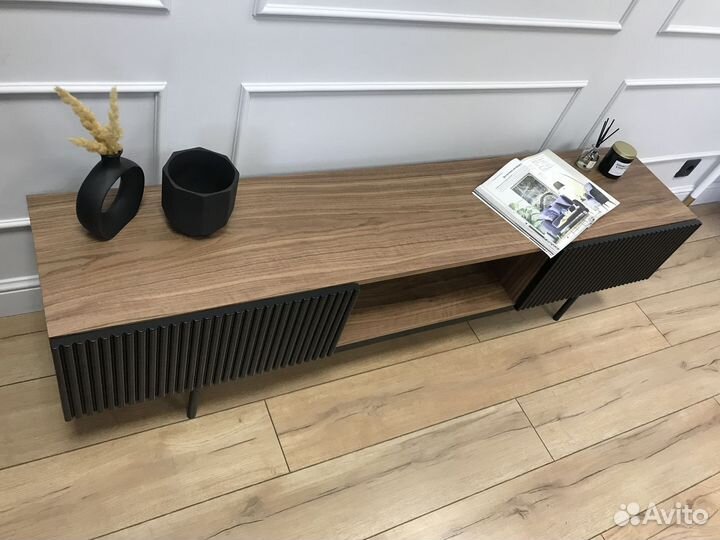 Тумба под тв в шпоне Walnut Black