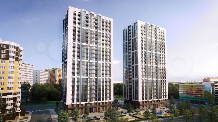 3-к. квартира, 64,1 м², 23/24 эт.