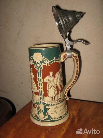 Антикварная пивная кружка 19 века