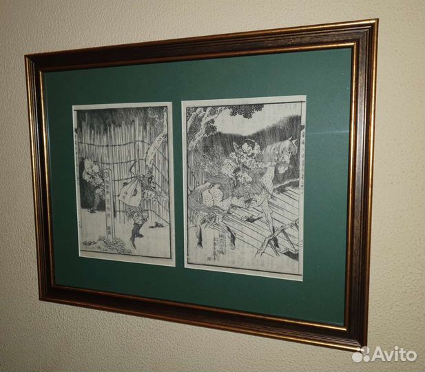 Гравюра Рисунок Хокусай Hokusai Укие-э Япония