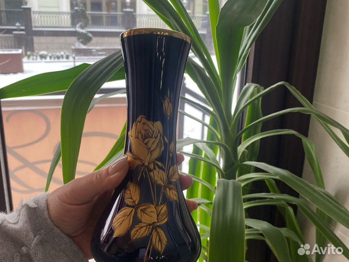 Ваза, кобальт, Германия, кпм